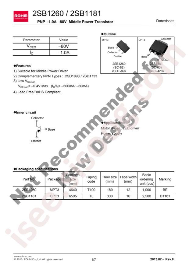 2SB1181TLR