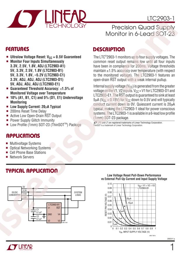 LTC2903CS6-D1#TRMPBF