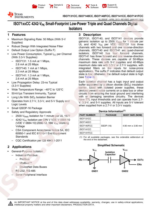 ISO7141CCDBQR