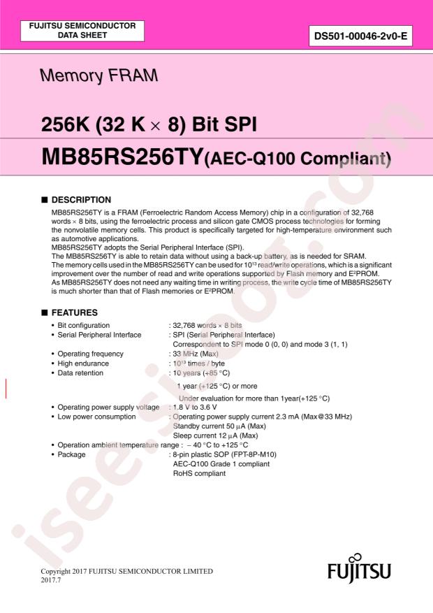 MB85RS256TYPNF-GS-BCERE1