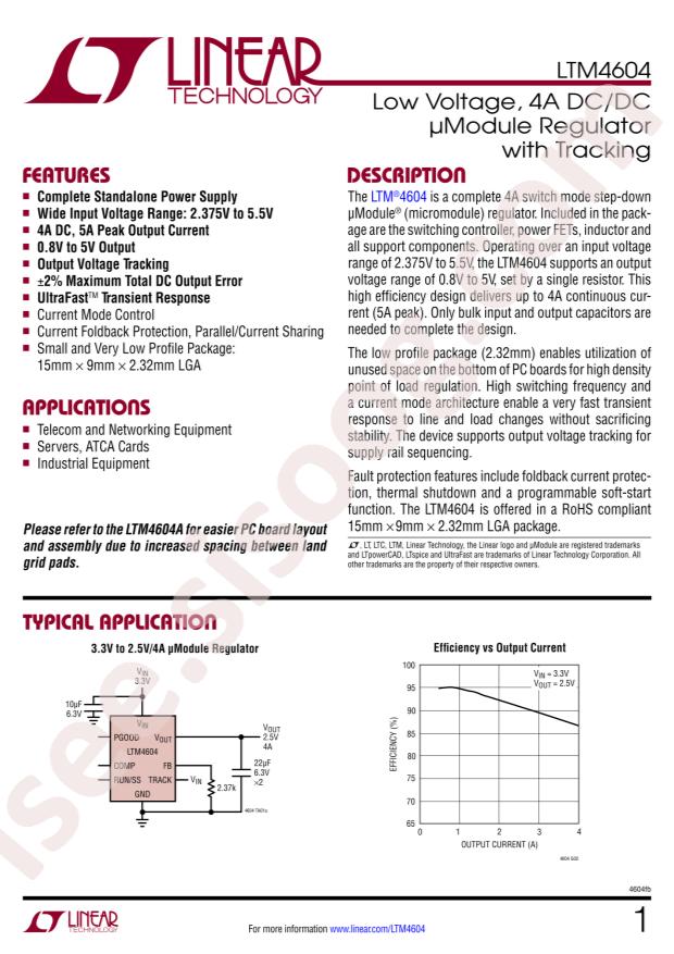 LTM4604EV#PBF