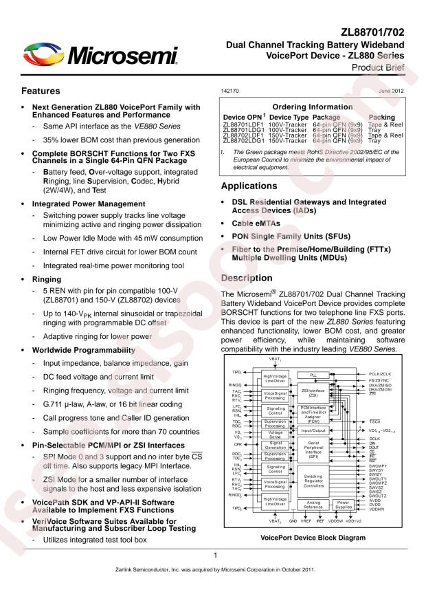 ZL88701LDF1