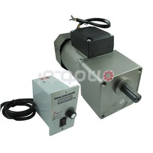 موتور گیربکس تک فاز دور متغیر دیجیتال 90 وات 186 دور بر دقیقه، گیربکس نسبت 7.5، ساخت تایلی چین