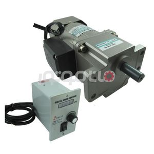موتور گیربکس تک فاز دور متغیر دیجیتال 60 وات 56 دور بر دقیقه، گیربکس لبه دار نسبت 25، ساخت تایلی چین