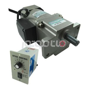موتور گیربکس تک فاز دور متغیر 90 وات 280 دور بر دقیقه، گیربکس لبه دار نسبت 5، ساخت تایلی چین