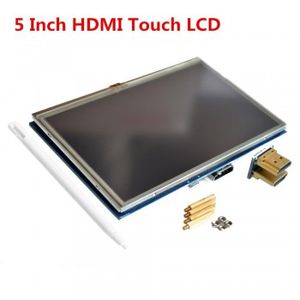 ال سی دی 5 اینچی لمسی رزبری پای ساخت ویو شیر - WAVESHARE 5 Inch HDMI LCD V2 Display for Raspberry