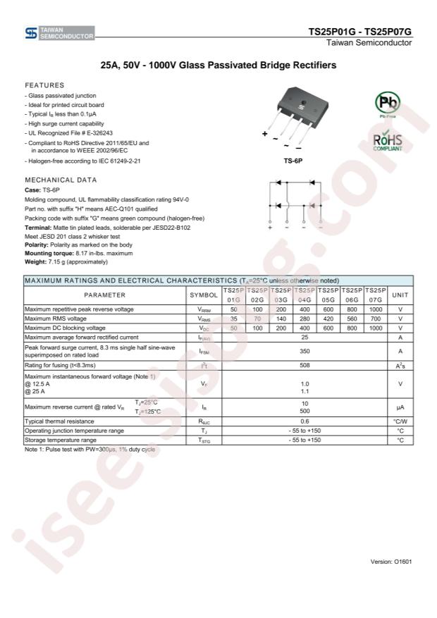 TS25P06G D2