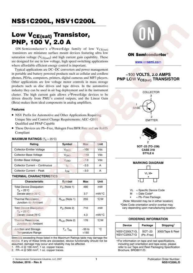 NSS1C200LT1G