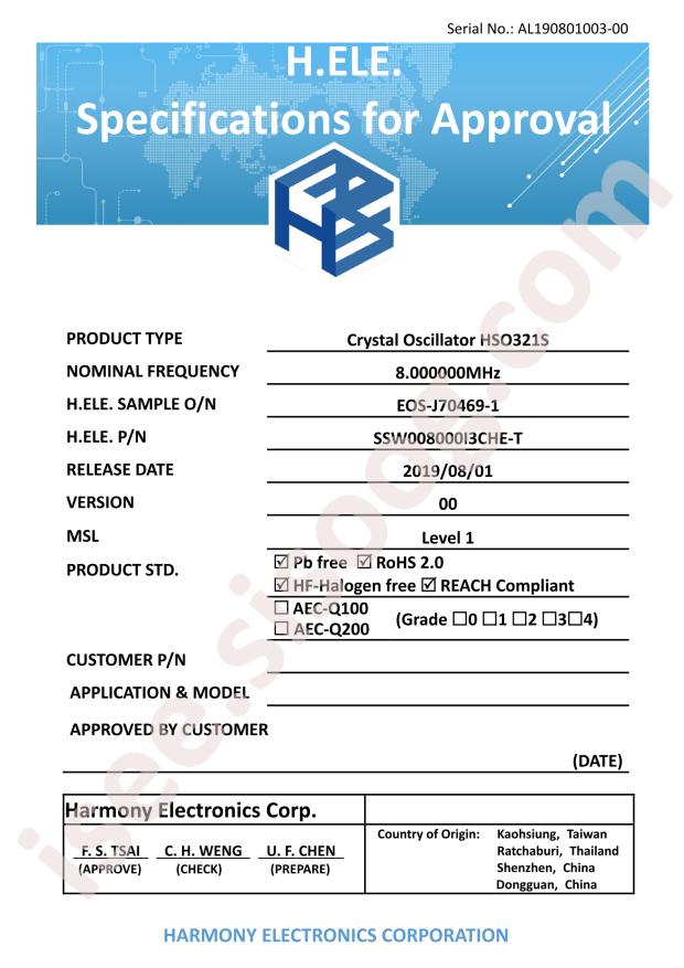 SSW008000I3CHE-T