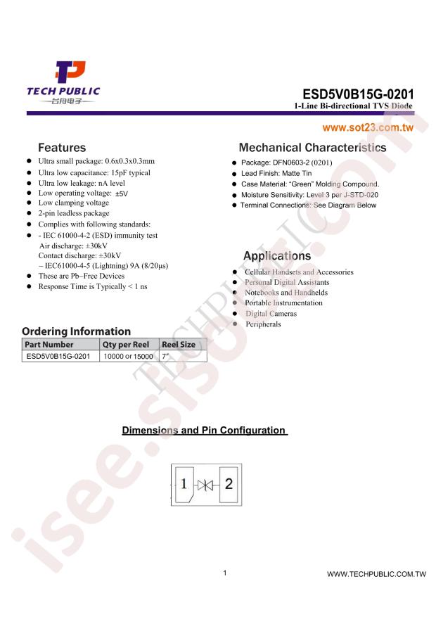 ESD5V0B15G-0201