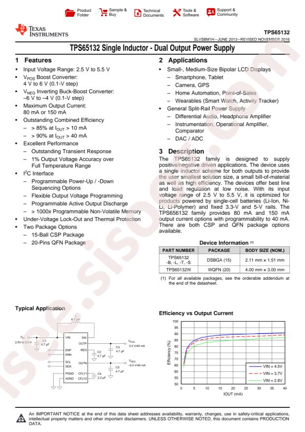 TPS65132SYFFR