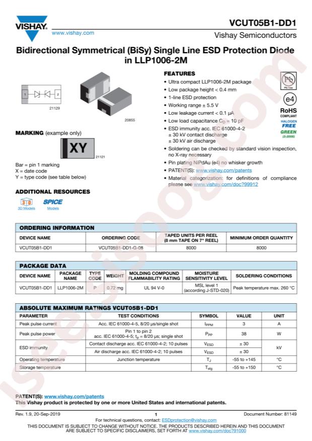 VCUT05B1-DD1-G-08