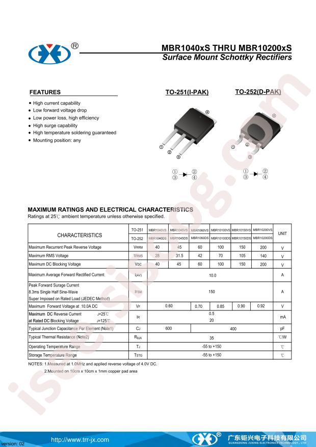 MBR1045DS