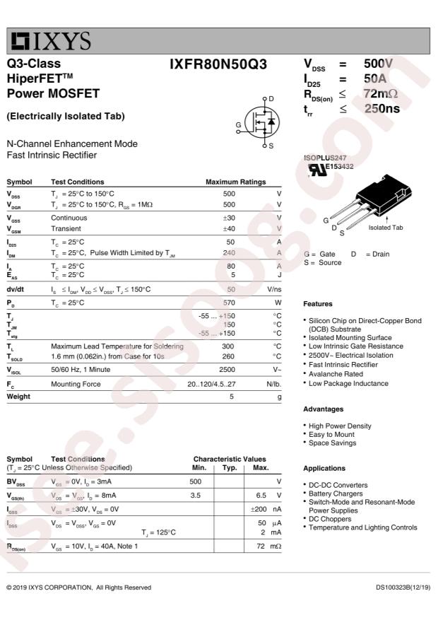 IXFR80N50Q3