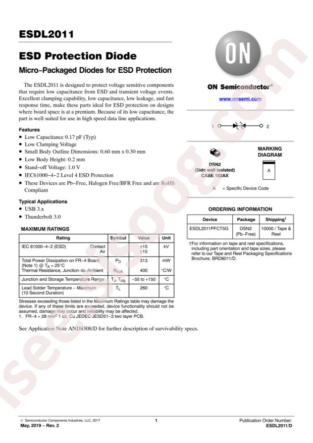 ESDL2011PFCT5G