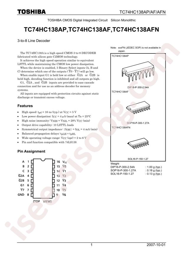 TC74HC138APF