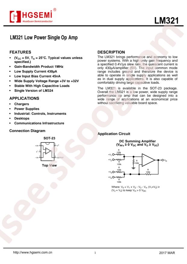 LM321M5X/TR