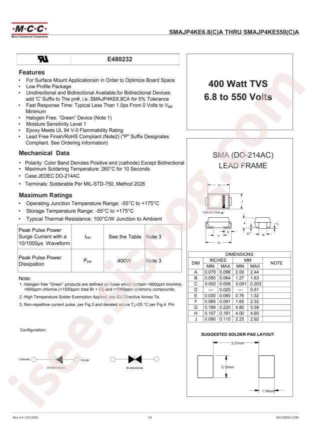 SMAJP4KE18A-TP