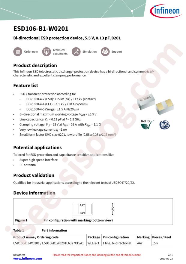 ESD106B1W0201E6327XTSA1