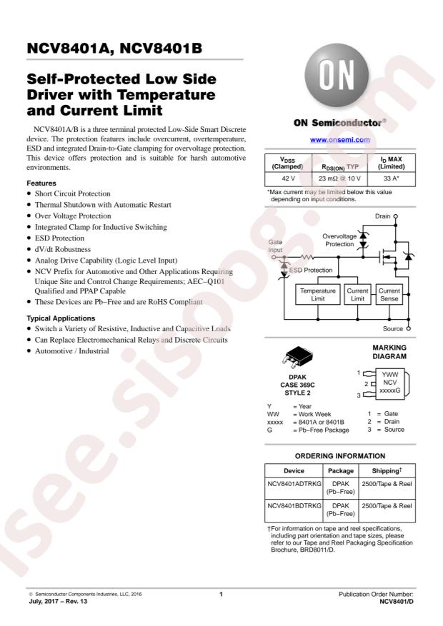 NCV8401BDTRKG