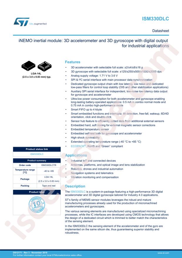 ISM330DLCTR
