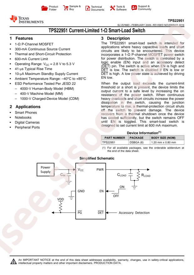 TPS22951YFPR