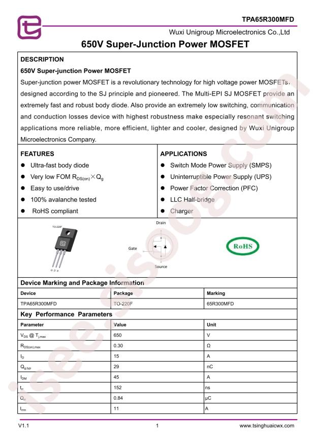 TPA65R300MFD