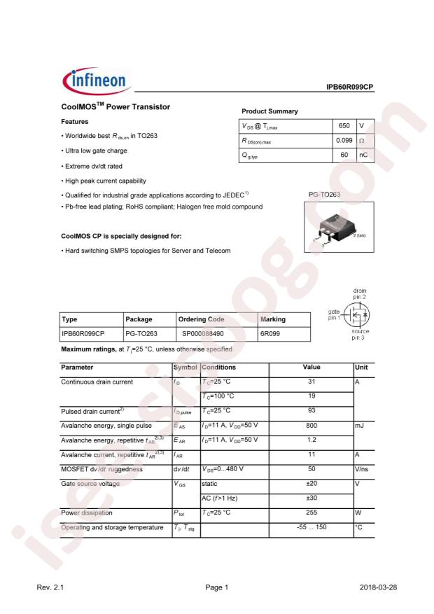 IPB60R099CP