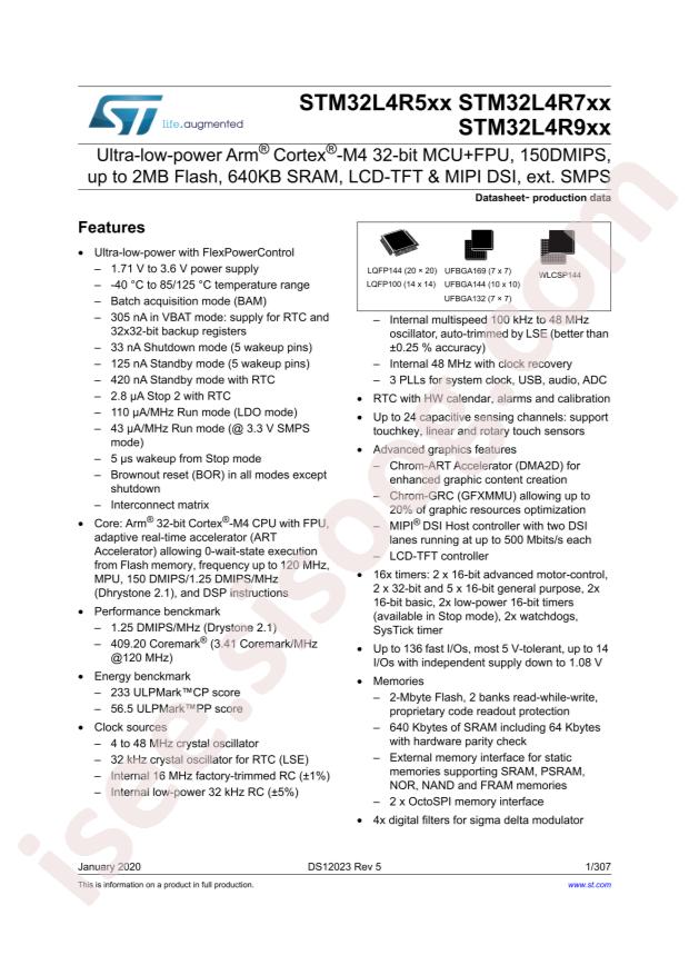 STM32L4R5QGI6TR
