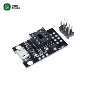 ماژول و بورد جانبی میکرو های سری ATTINY با پورت Micro-USB