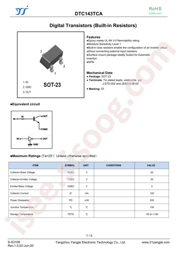 DTC143TCA