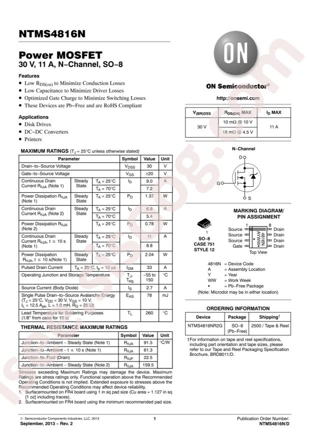 NTMS4816NR2G