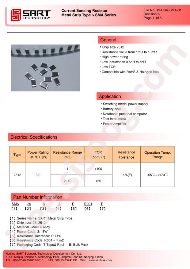 SMA25A3FR002T