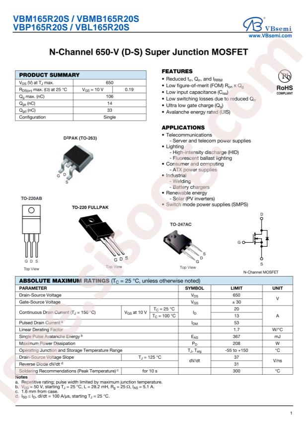 VBMB165R20S
