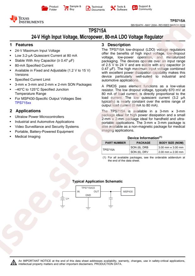TPS715A01DRVT