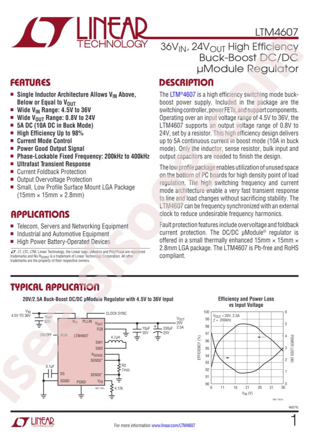 LTM4607EV#PBF