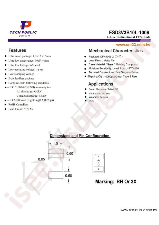 ESD3V3B10L-1006