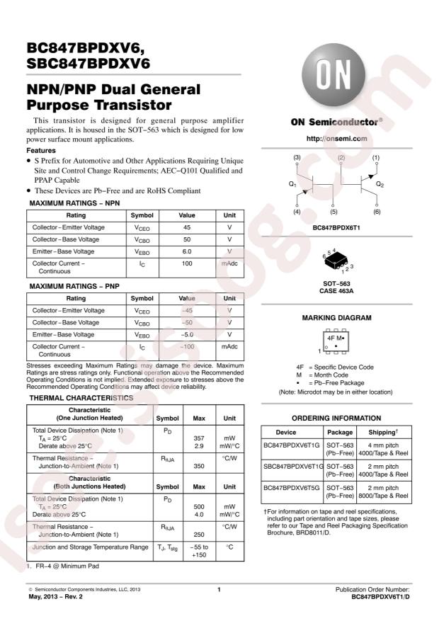 BC847BPDXV6T1G