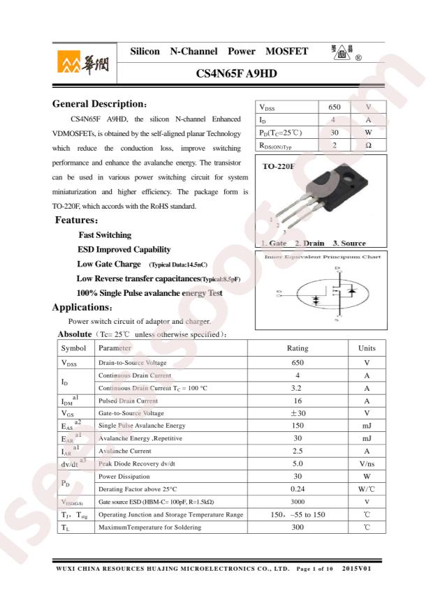 CS4N65FA9HD