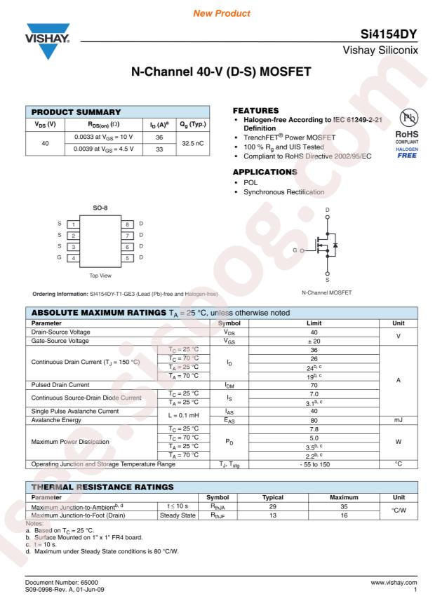 SI4154DY-T1-GE3