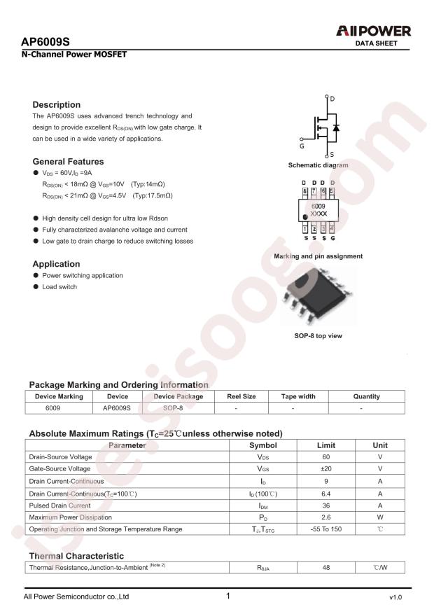 ALLPOWER AP6009S
