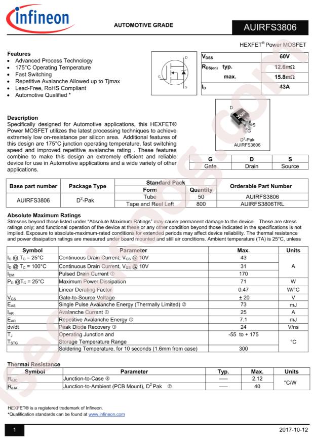 AUIRFS3806