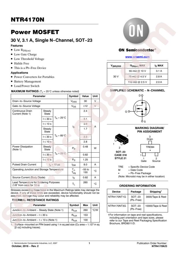 NTR4170NT1G