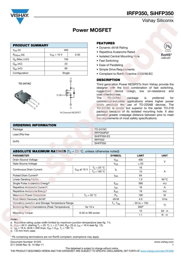 IRFP350PBF