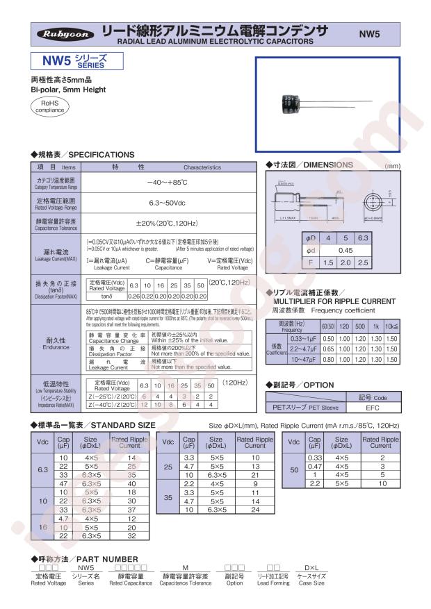 25NW510MEFC6.3X5