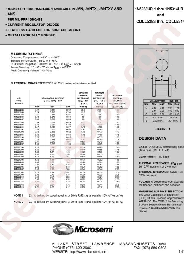 MICROCHIP CDLL5306/TR