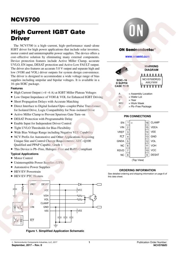 NCV5700DR2G