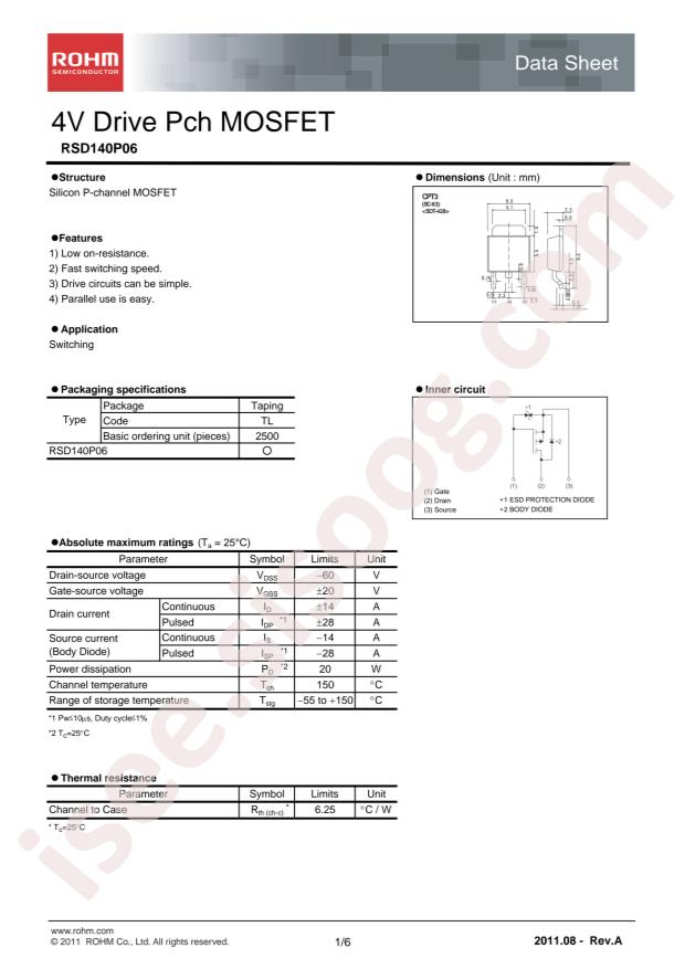 RSD140P06TL