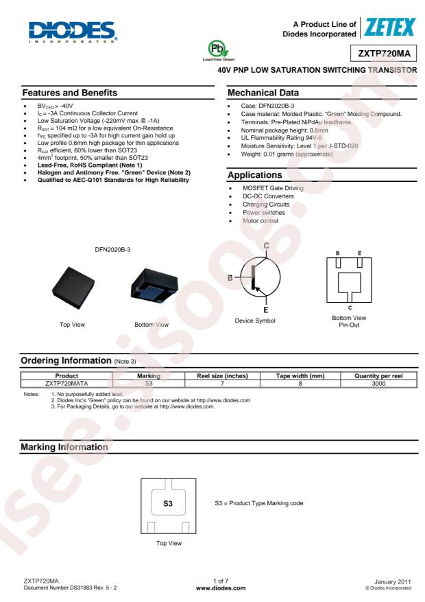 ZXTP720MATA