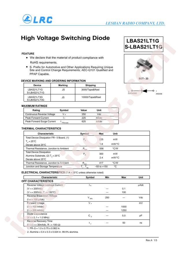 LBAS21LT1G